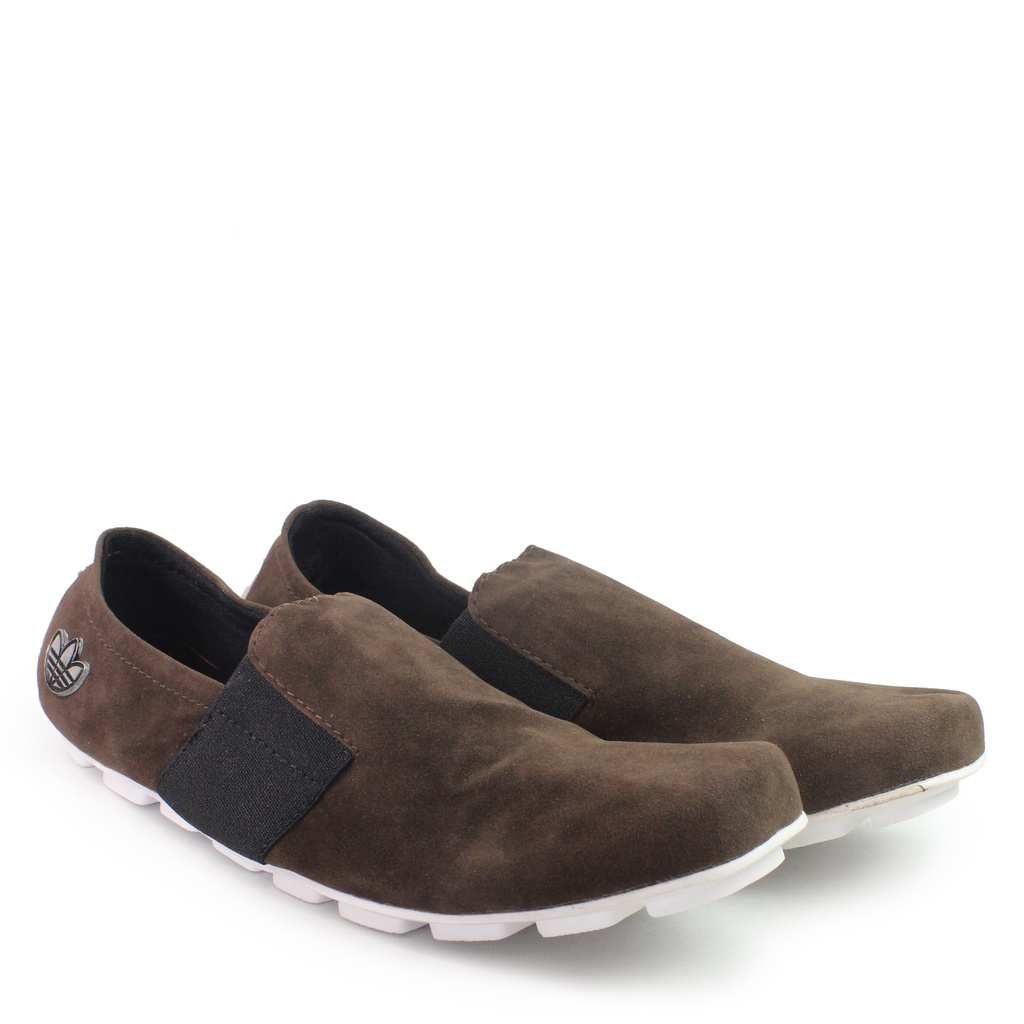 PROMO sepatu ADIDAS Slip On pria casual slop kasual pria kerja formal main suede TERLARIS