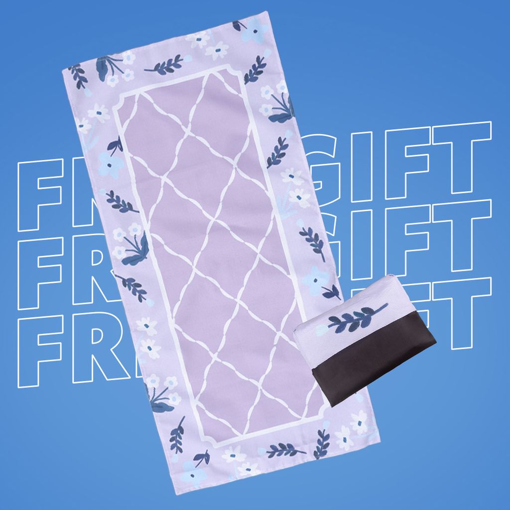 [GIFT] NIVEA x Kelly's Co SUPERBLOOM Travel Praying Mat - Purple