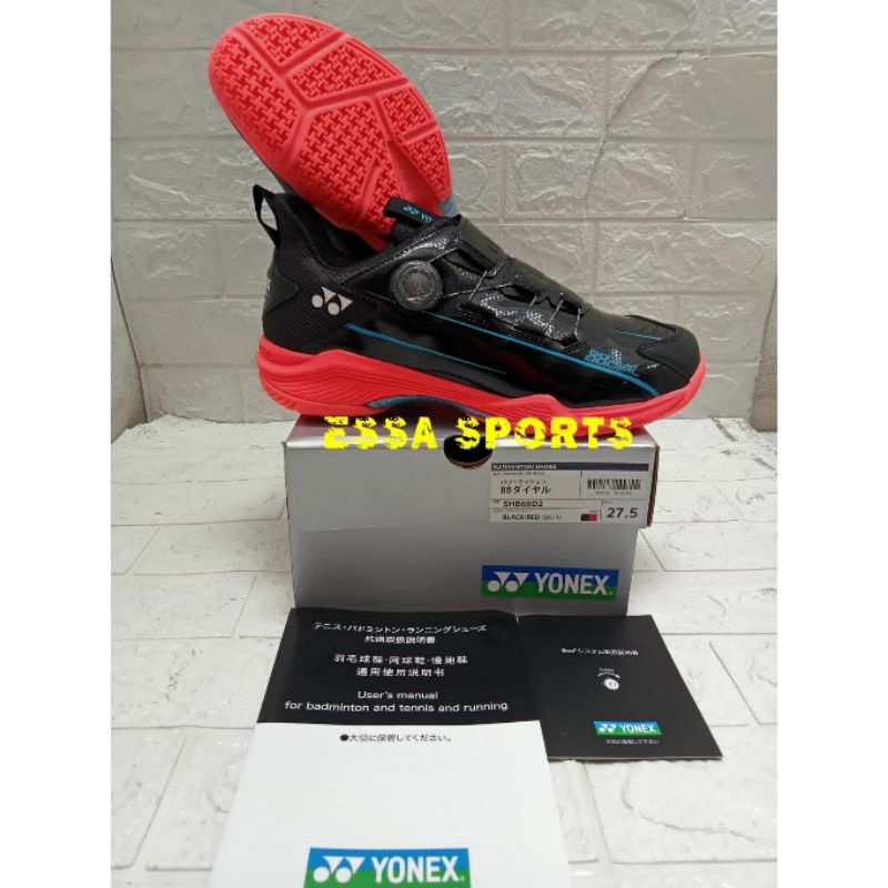 SEPATU YONEX 88 DIAL 2 BLACK RED JP VERSION JP CODE ORIGINAL