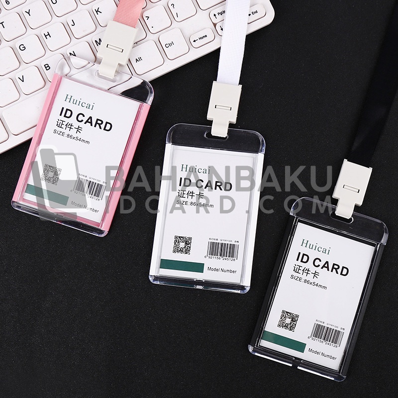 id card holder AKRILIK warna tempat idcard wadah kartu akrilik warna warni