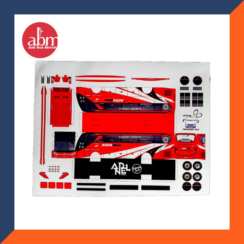 Pola Paperbus Miniatur Bus Miniatur Bis Pajangan Agramas