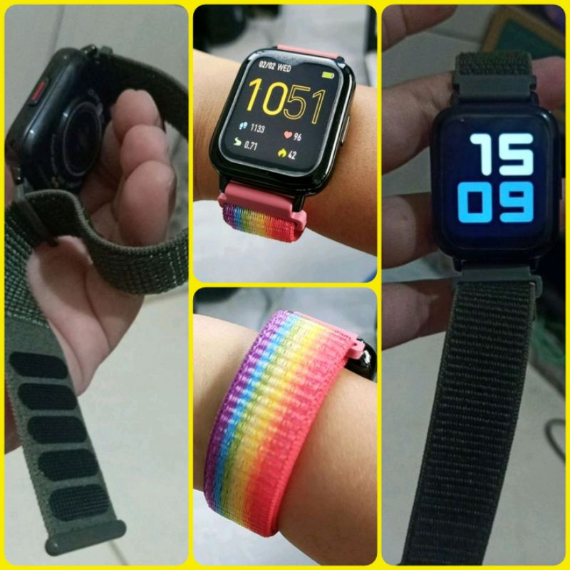 Sport Loop Watch Strap Oase VF1 Fashion Watch - Tali Jam Tangan 20mm Sporty Velcro