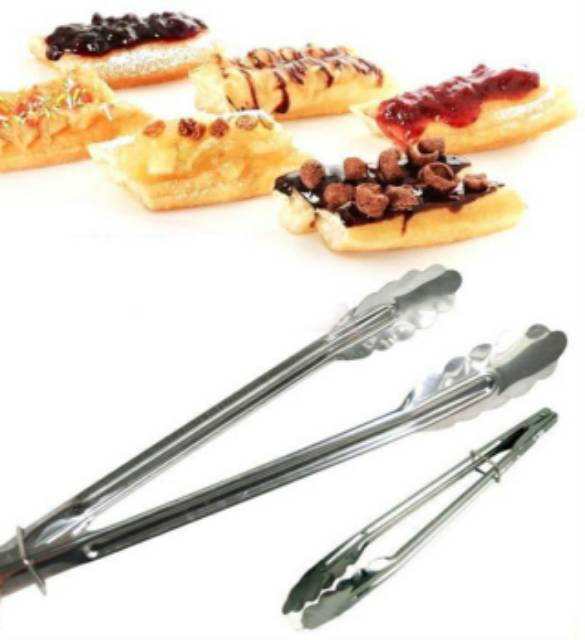 Capit Makanan Stainless Steel Serbaguna / Food Tongs