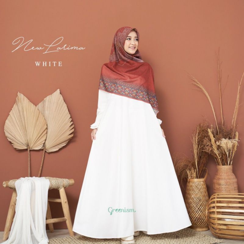 New Larima Gamis Putih by Greenism