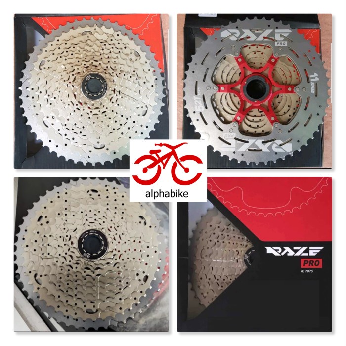 SPROCKET RAZE PRO 12 SPEED 11-52T SILVER AL 7075 12 SPEED