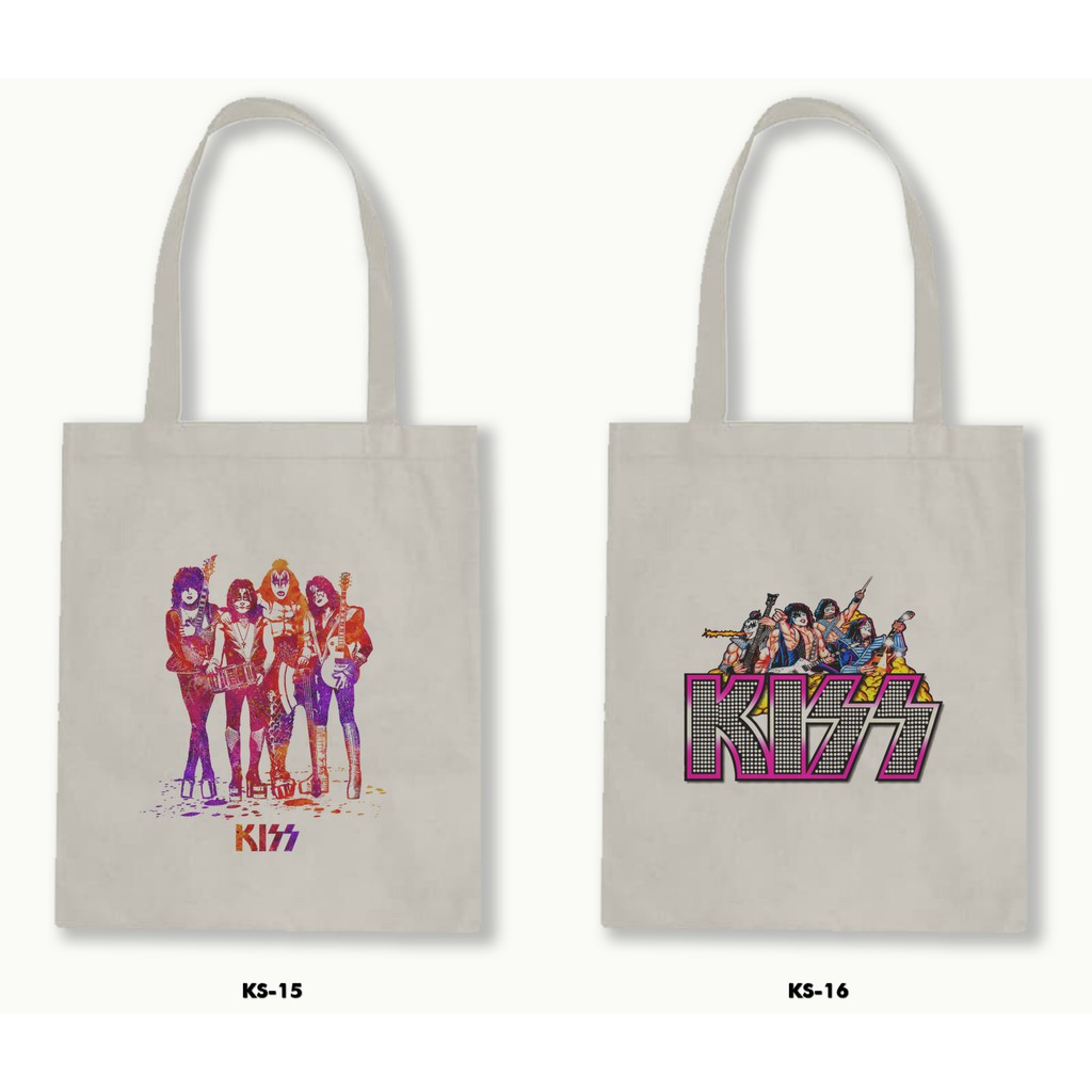 TOTE BAG BLACU - KISS .01