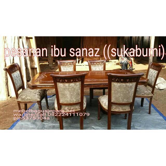 Meja makan Limas mebel Jepara mebel jati Jepara mebel jati murah