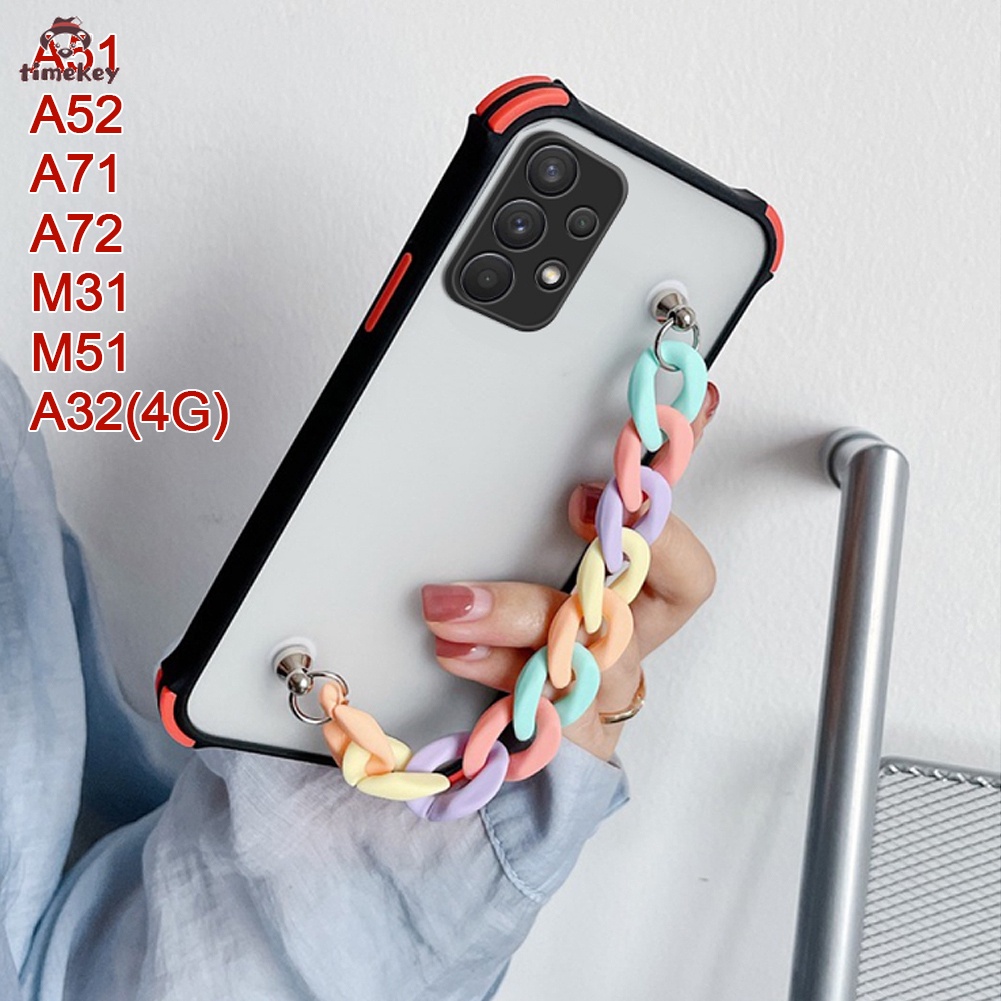 HW Crossbody Necklace Strap Lanyard Cord Silicone Phone Case Shockproof Soft Protection Back Cover