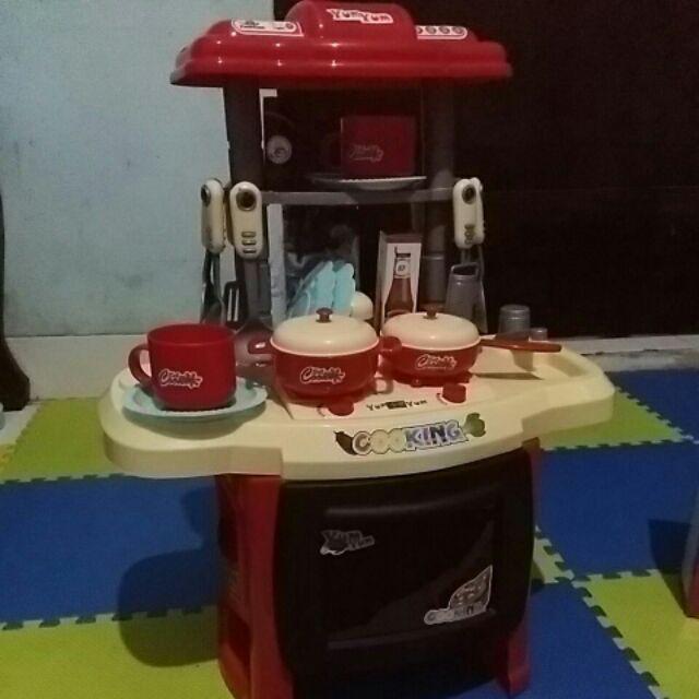 GOGO Mini Kitchen Set Chef 1800 20 Mainan  Masak Shopee 