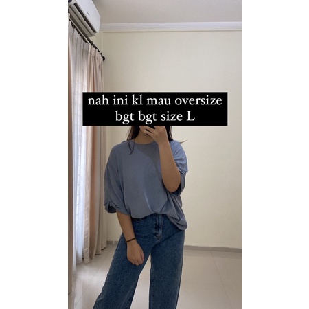 Oversized Cotton Shirt (CUMAN KAOSNYA AJA YAA)