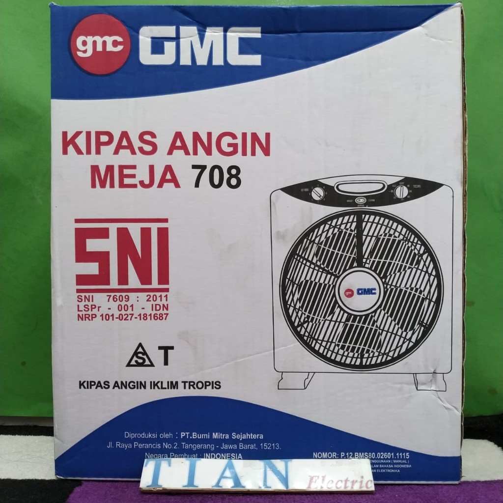 GMC 708 Kipas Angin Meja / Box Fan