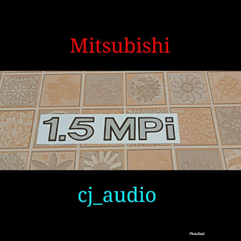 sticker tulisan MPi Mitsubishi Colt pick up bak