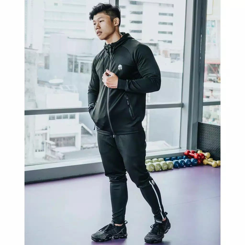 JAKET OLAHRAGA MILLS SONIC HOODIE 8002 SPORT JACKET SONIC HOODIE MILLS BLACK