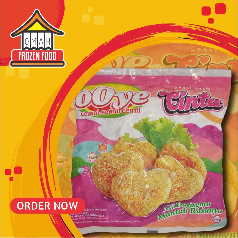 Ooye Naget Ayam Bentuk Cinta 500gr