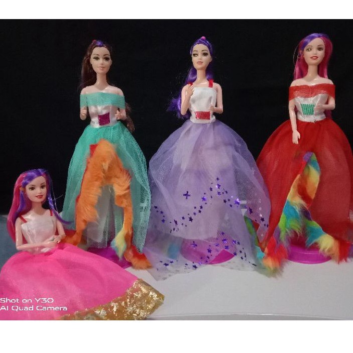 gaun pesta Barbie cantik (Bisa COD)