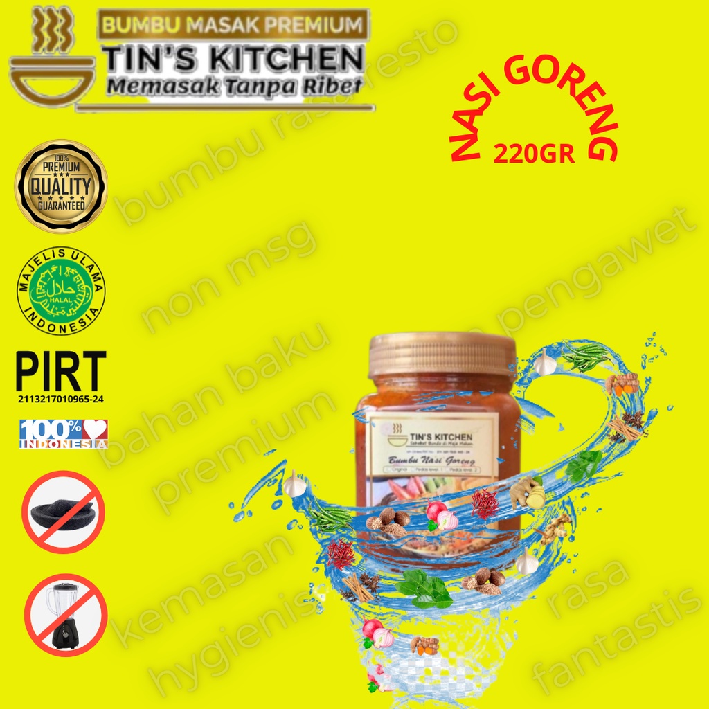 

Bumbu Instan Nasi Goreng 220GR Tins Kitchen