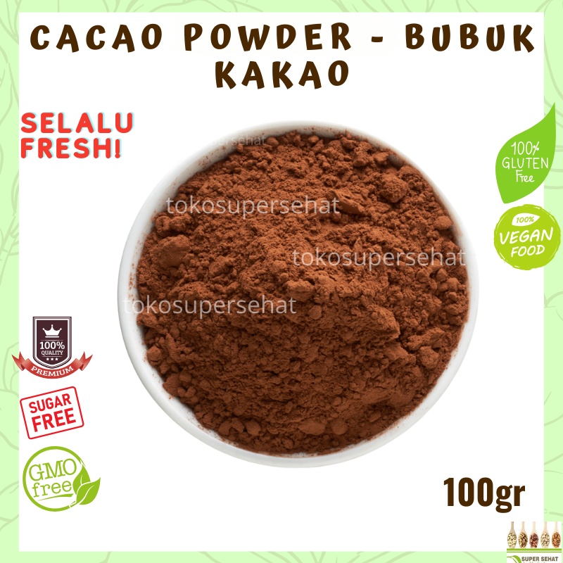 

Bubuk Cacao 100gr - Cacao Powder 100gr tanpa gula Tokosupersehat bubuk coklat