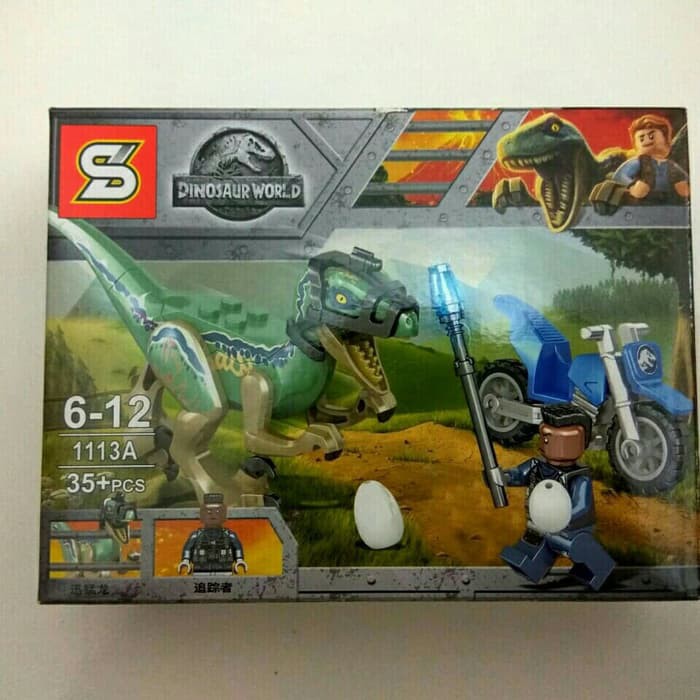 Lego Raptor Blue Jurassic World Dinosaurus Fallen Kingdom Bootleg