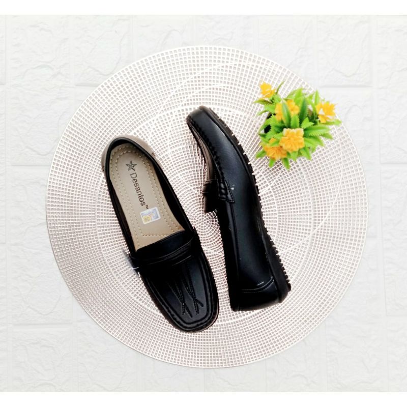 SEPATU KERJA KANTOR FLAT PANTOFEL Rampel DESANTOS ORIGINAL SIZE 37 - 41 / B 14
