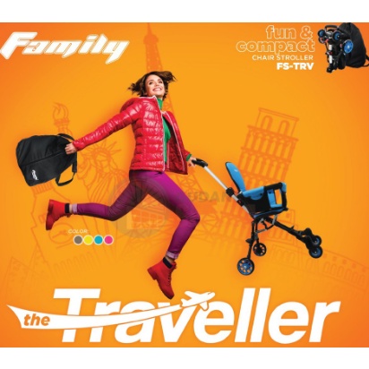Stroller Anak Kereta Dorong Balita Family The Traveller FS-TRV Garansi kredit Cicilan COD SNI Stroler-3