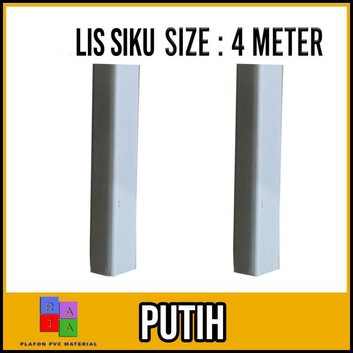Lis Siku Plafon PVC Motif Putih Polos