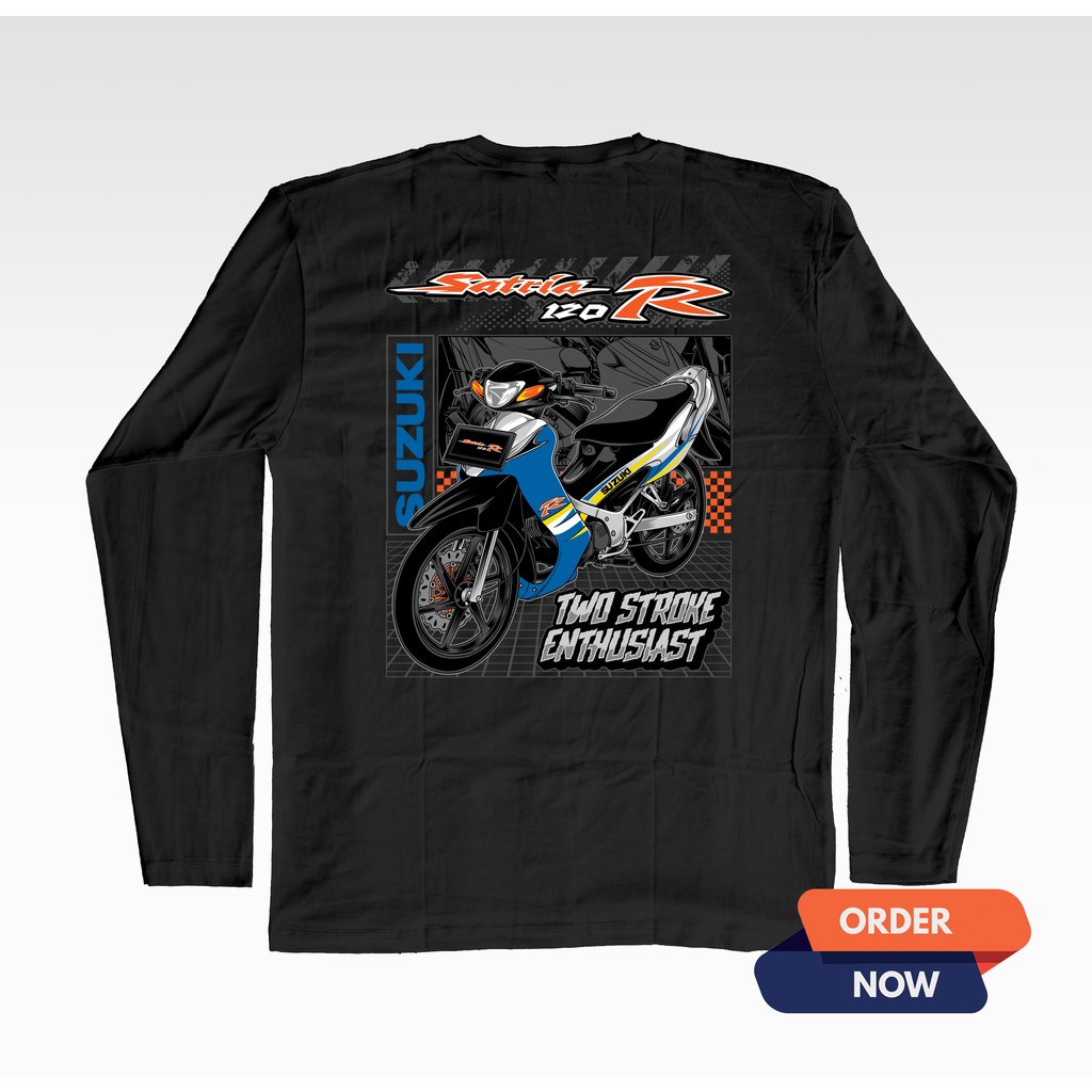 KAOS SUZUKI SATRIA R 120 SATRIA HIU KAOS BAJU PRIA WANITA OTOMOTIF