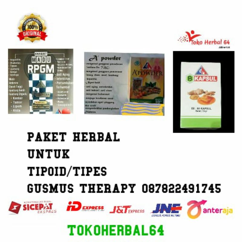 PAKET HERBAL TIPOID / TIPES GUSMUS THERAPY