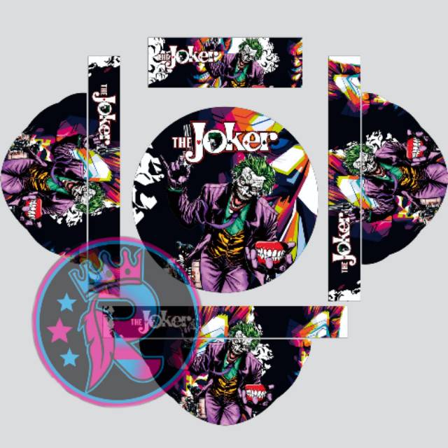 Stiker tebok pleci joker