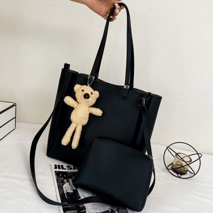 GT 1891 RISCE TAS TOTE 2IN1 GANTUNGAN BONEKA IMPORT  WANITA CEWEK PEREMPUAN JAKARTA BATAM