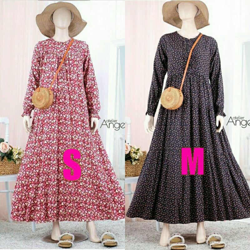 Atelier Angelina Bella Diana Dress Bunga Katuk dan Louvre Redvelvet