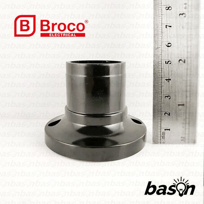 BROCO 210 E27 Lamp Holder Black - Fitting Lampu Plafon 210L