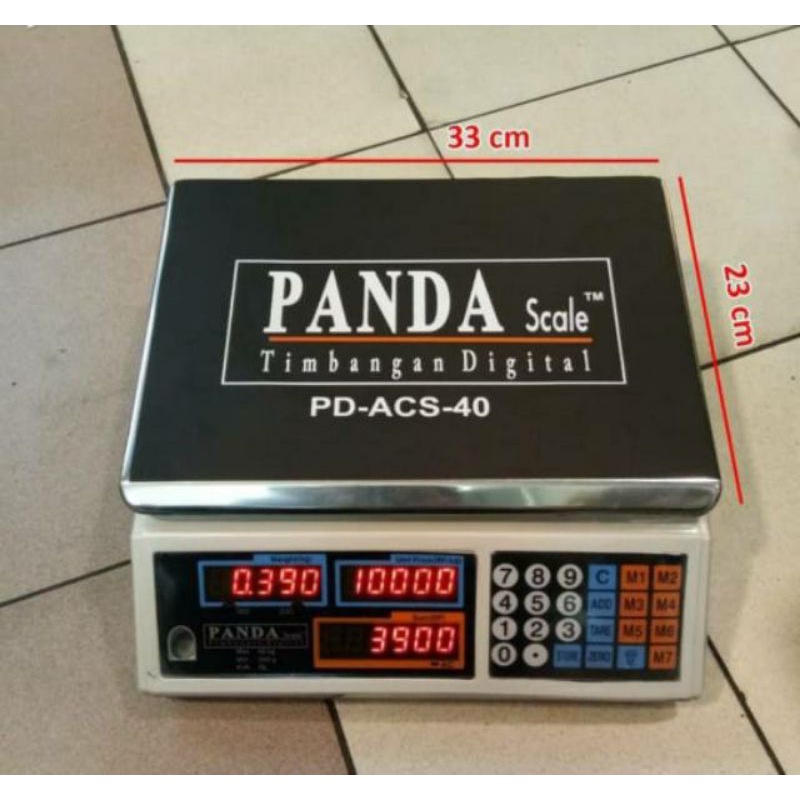 Timbangan Digital Panda 40kg Timbangan Laundry dan Paket. Timbangan Buah Elektrik 40 kg Panda Timban