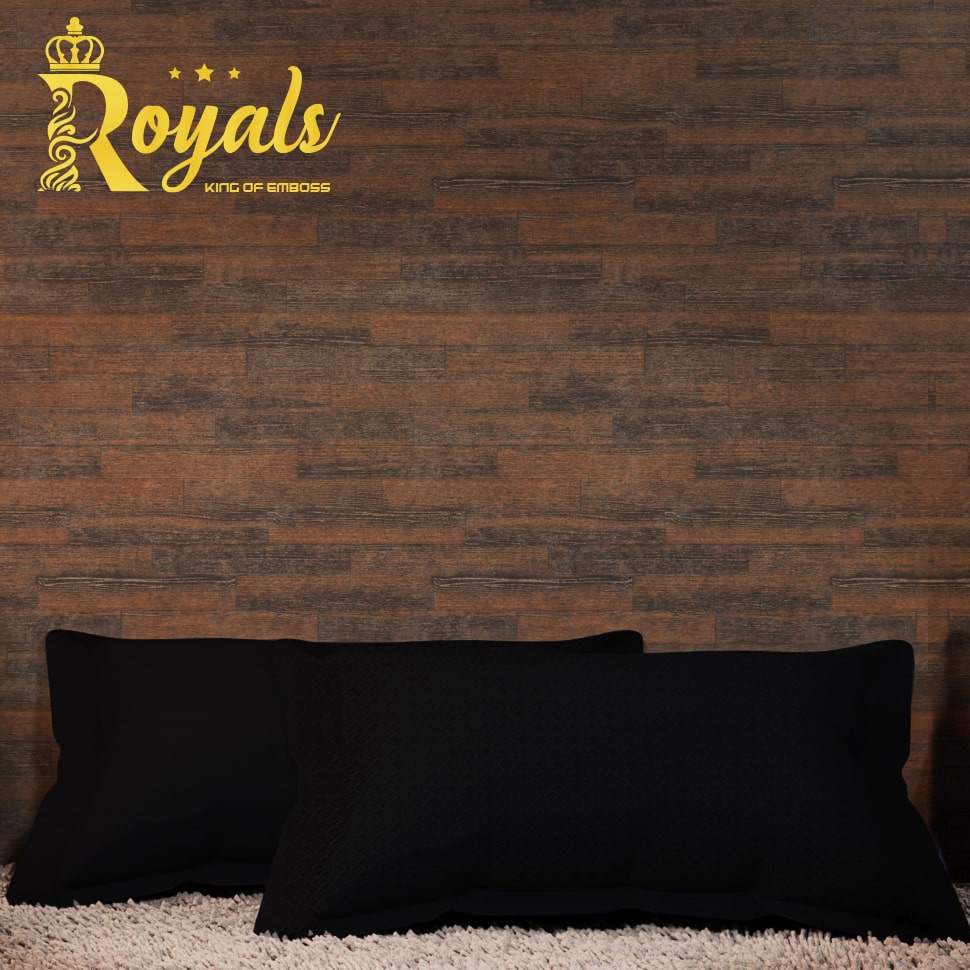 Royals Sprei Jacquard Emboss Uk 160/180 - Hitam