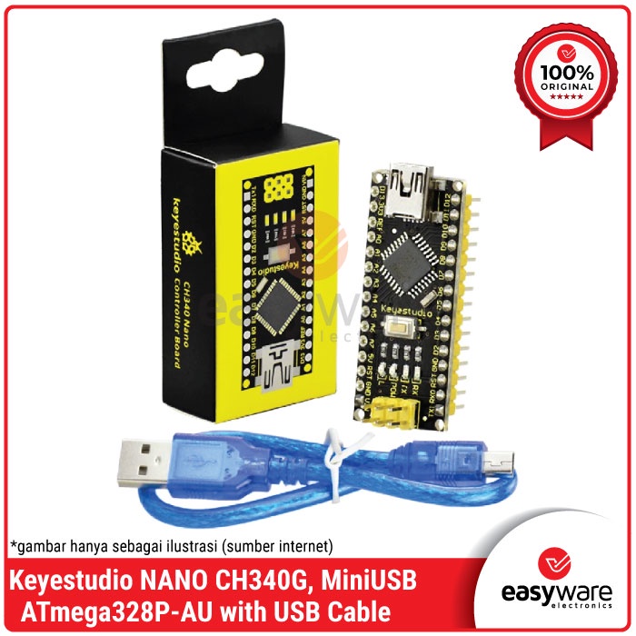 Keyestudio NANO CH340 Board with cable like Arduino Nano V3 CH340G