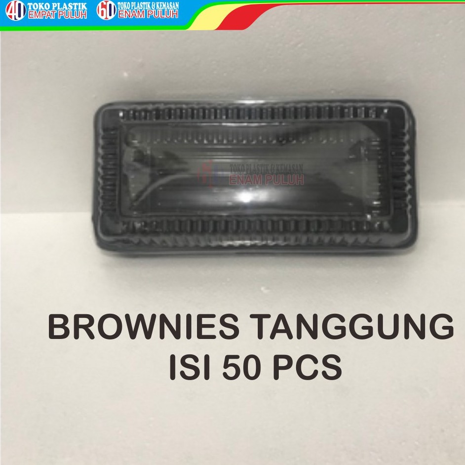 Mika Brownies ukuran size m medium sedang tanggung kue nasi bolu kotak isi 50 pcs