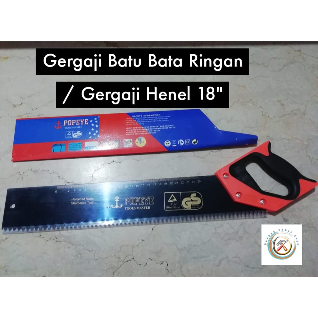 gergaji hebel 18" gergaji batu bata ringan HIGH QUALITY