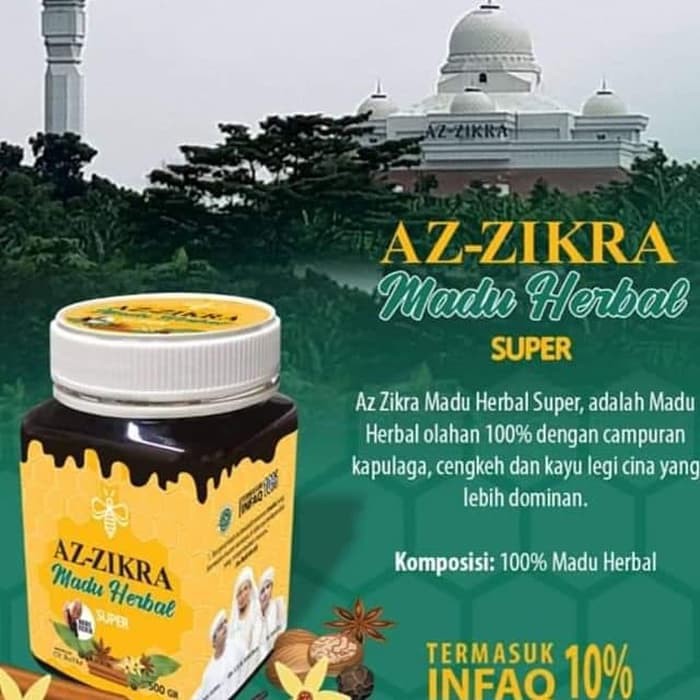 

Madu Hutan Az Zikra 500G Deskripsi Madu Herbal Super Manis Kemasan Baru Az Zikra Madu Az-Zikra