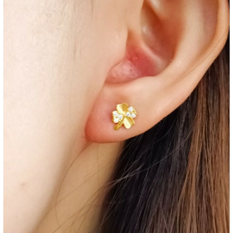 Giwang Permata Putih Jewellery Fashion model Diamond Toko emas Asli