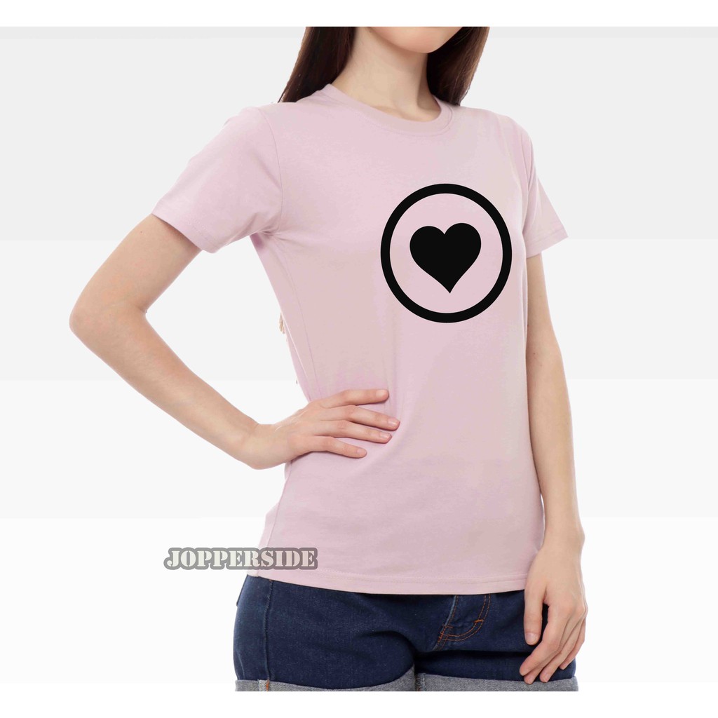 JOPPERSIDE T SHIRT KAOS DISTRO WANITA PEREMPUAN CEWEK SLIMFIT ORIGINAL PREMIUM ONE LOVE TW3