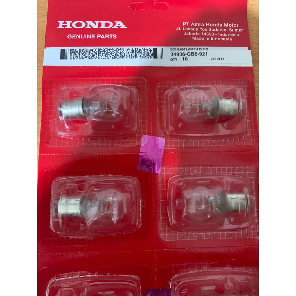 Lampu Bohlam Belakang Ori Honda Beat Vario Scoopy Spacy Supra Kharisma Revo Blade