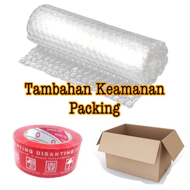 

Perlengkapan Tambahan Packing Paket Aman (Bubble Warp, Fragile, Kardus)