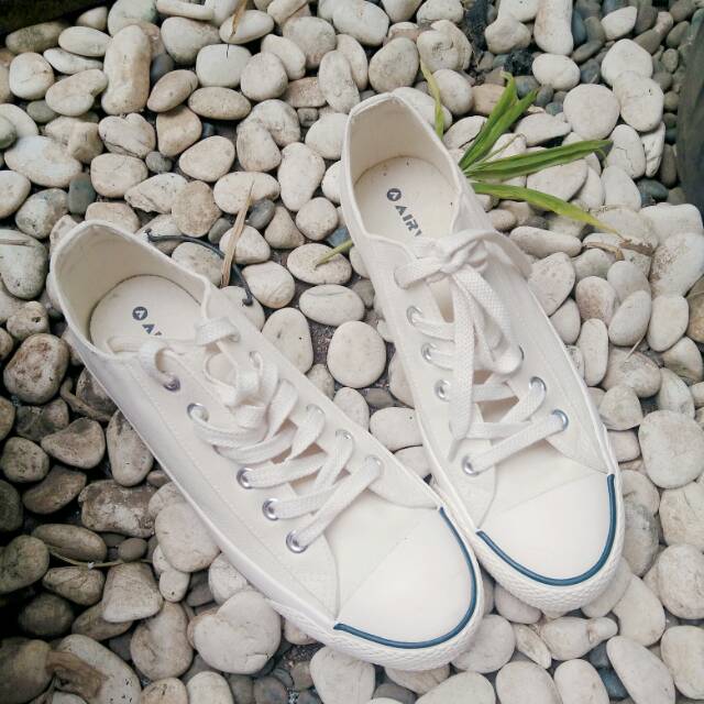 BARU Sepatu airwalk model converse broken white putih tulang unisex shoes