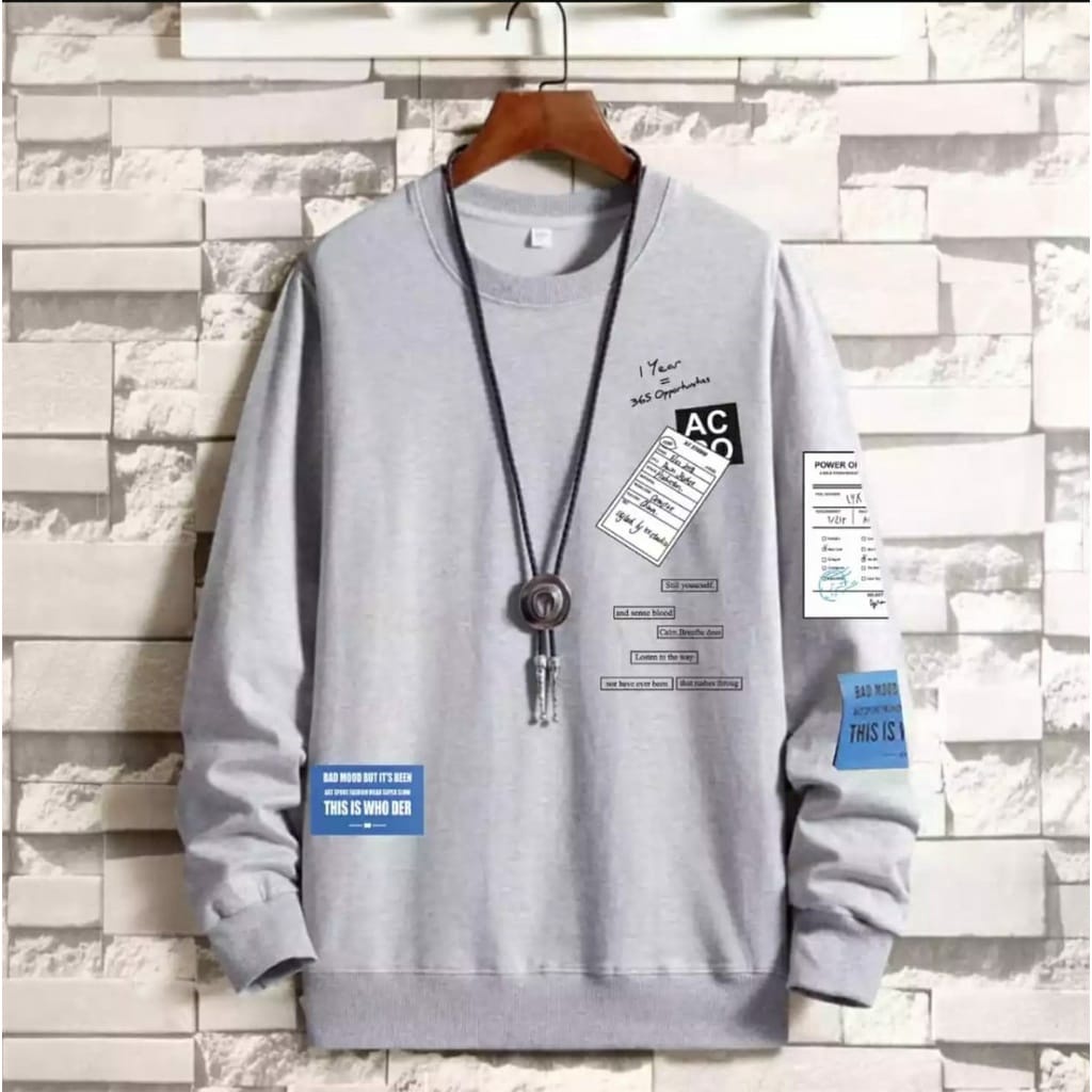 SWEATER CREWNECK - ONE YEAR - TEBAL - TRENDI