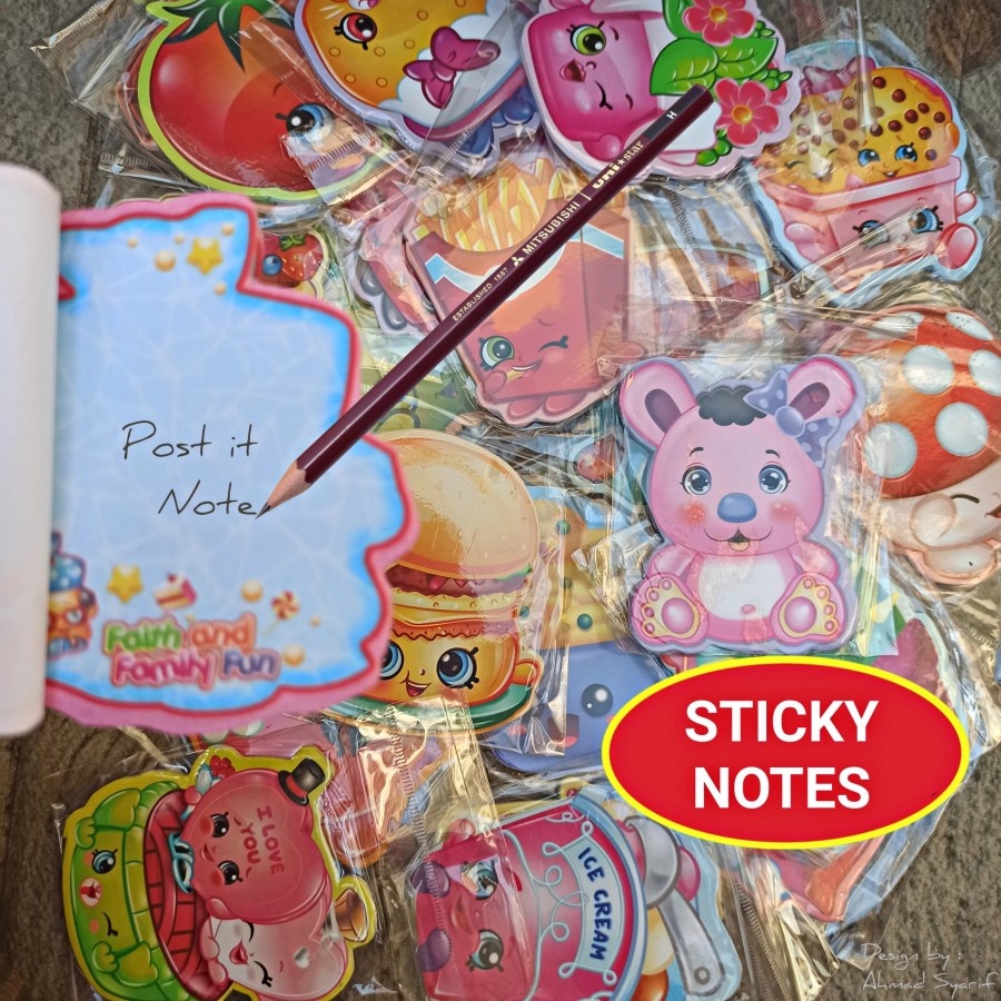 

STICKY NOTES KARAKTER - KERTAS MEMO CATATAN POST IT STICK NOTE AGENDA