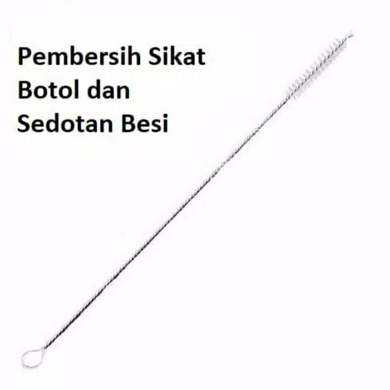 Sikat Sedotan Pembersih Sedotan Eco Friendly / Stainless Brush Straw