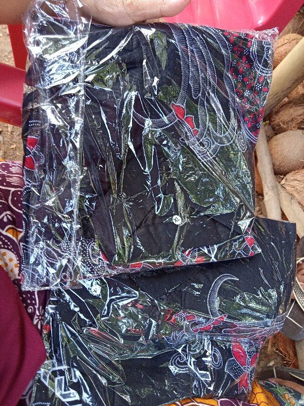 Kemeja Batik Pria Lengan Panjang Size M L Xl Xxl  Bswart Batik Hrb026 Kenongo Hem