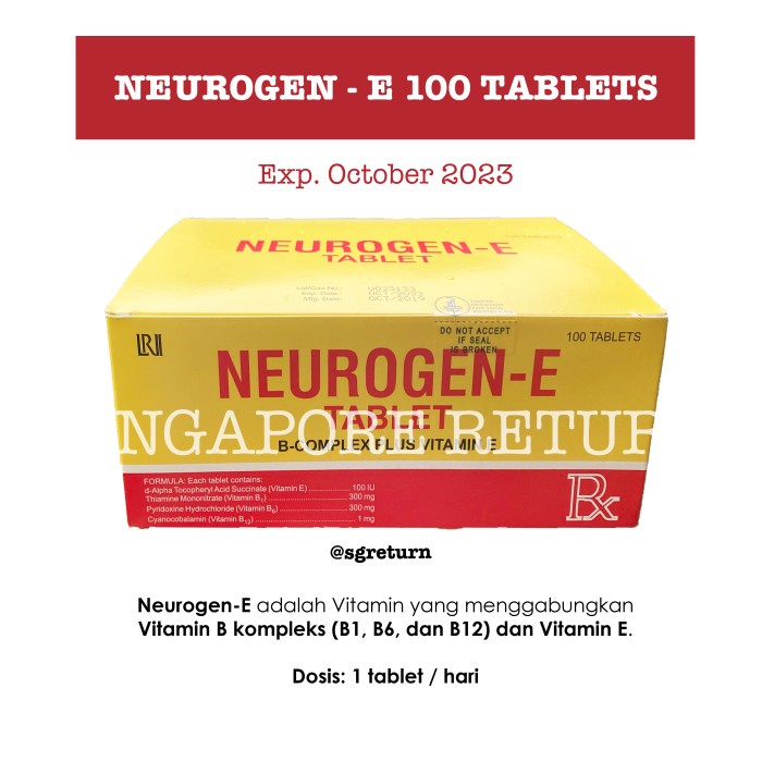 TERLARIS Neurogen-E 100 Tablets