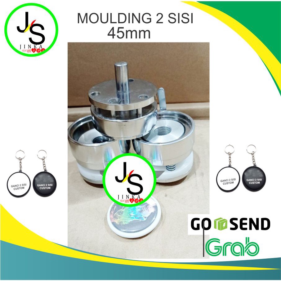 MOULDING PIN 45mm SILVER/MOULDING 2 SISI/MOULDING BULAK BALIK