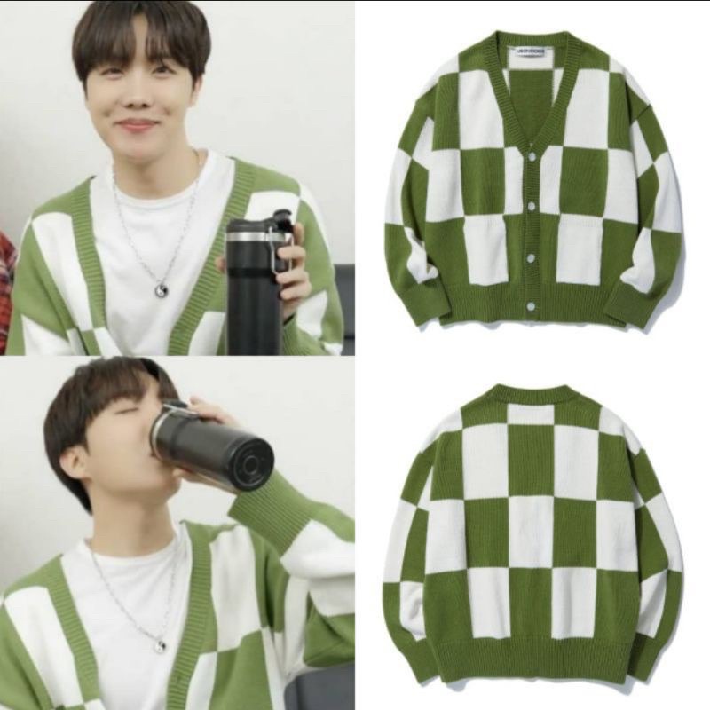 CARDIGAN  J-HOOPE ARMY BUTTER BTS  KOTAK RAJUT PREMIUM // CARDIGAN WANITA // PANJANG 70 LD 120