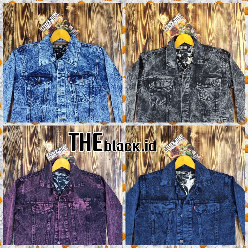 JAKET JEANS PRIA JAKET JEAND MODEL SANDWASH M, L, XL